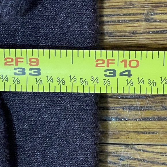 Go Couture Ombre Gray Purple Open Knit Long Cardigan Duster Cozy Loungewear L - Picture 12 of 12